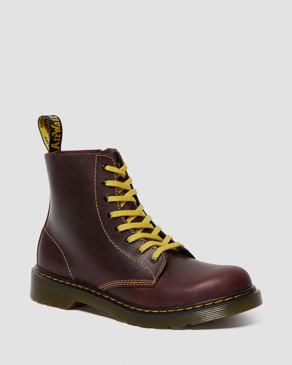 Dr Martens 1460 Pablo Kožené Šnurovacie Topánkylar Detske ( Oxblood ) SK 407-LVXOYI